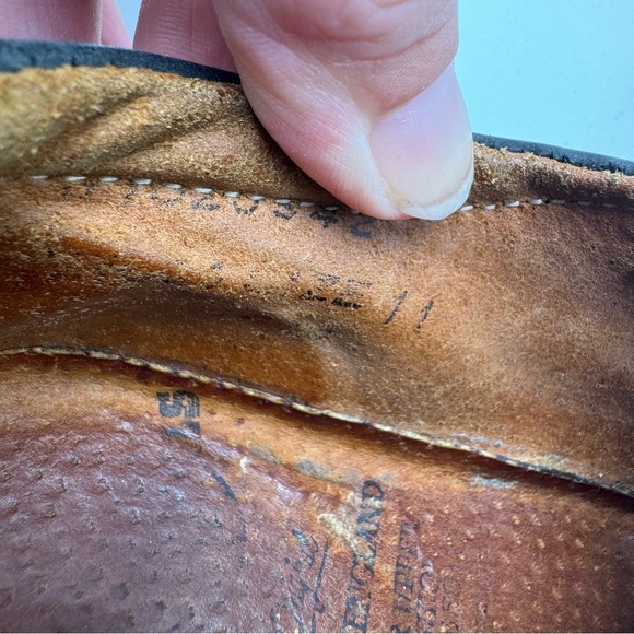 Doc Martens Mary Jane Fisherman Vintage Black Leather Size 11 Made In England - Picture 12 of 13